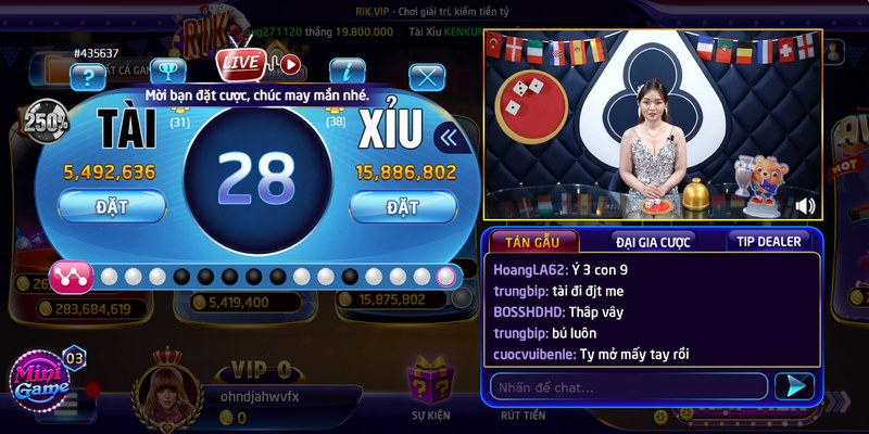 Tài xỉu livestream Rikvip: Siêu phẩm game đổi thưởng 2026 4 Anh em chọn số tiền phù hợp để đặt cược