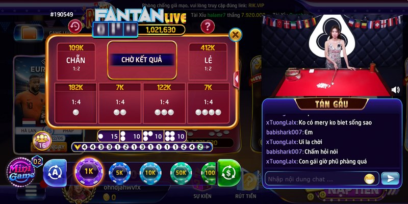 Fantan livestream Rikvip: Trải nghiệm cá cược đỉnh cao 2026 4 Kèo cược chẵn lẻ